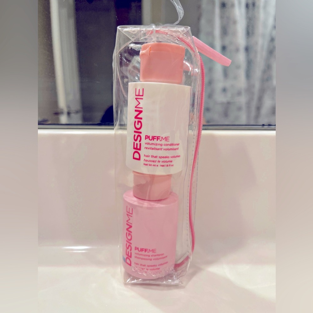 DesignMe PUFF.ME Shampoo & Conditioner Travel Set Ornament (New)